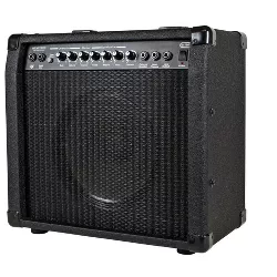 Monoprice 40-Watt 1x10 Guitar Combo Amplifier - Black with Spring Reverb, 10in 4-ohm Speaker, High & Low Inputs, Headphone Output For Electric Guitars