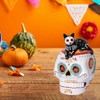 Gallerie II Laying Down Festive Feline Cat Sugar Skull Decorative Tabletop Table Figure Figurine - image 4 of 4