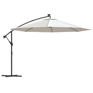 vidaXL Cantilever Garden Parasol Sand Polyester fabric Large Tiltable - 1 of 4