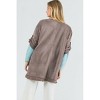 Women's Suede Fringed Cardigan - DAVI & DANI - 3 of 4