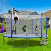 BestParts 16FT Outdoor Trampoline with Basketball Hoop, Soccer Goal & Ladder – Heavy-Duty Steel Frame - 3 of 4