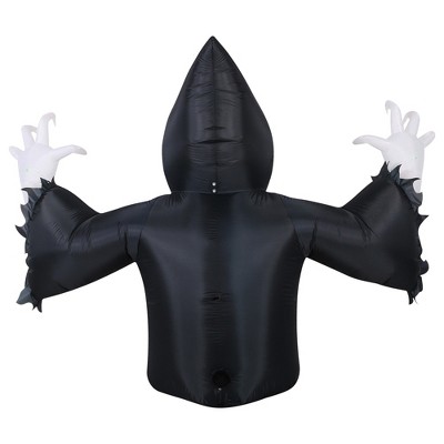 Occasions 7 ft Black Inflatable Reaper with Green Swirling Lights