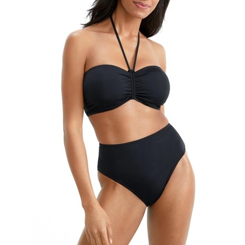 Freya Swim Jewel Cove Bandeau Bikini Top E-I cup PLAIN BLACK