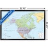 Trends International North America Map 2024 Framed Wall Poster Prints - 3 of 4