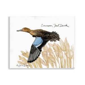 Stupell Industries Cinnamon Teal Duck Flying Wall Plaque Art - 1 of 4