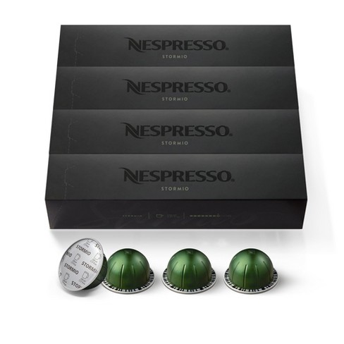 Nespresso Vertuo Stormio Coffee Capsules Dark Roast - 40ct
