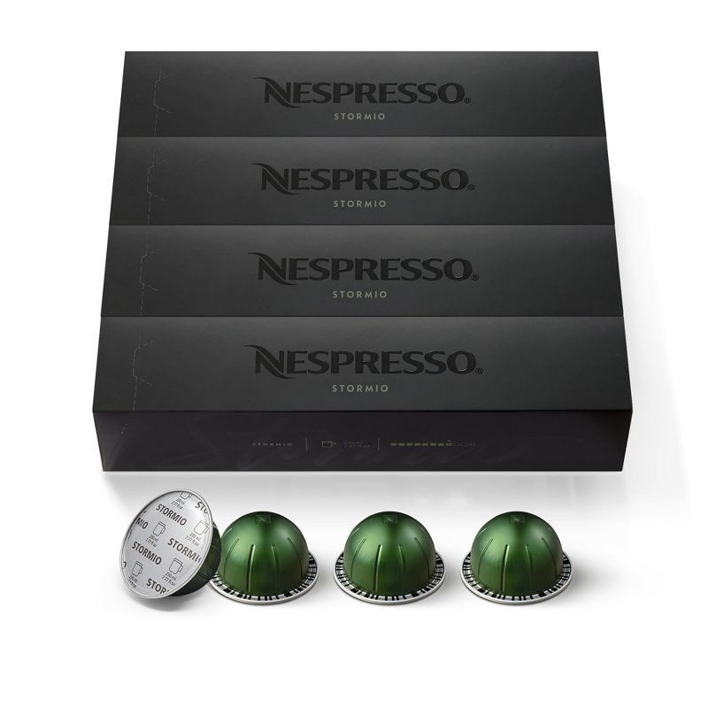 Nespresso Vertuo Stormio Coffee Capsules Dark Roast - 40ct, 1 of 8
