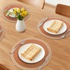 REGALWOVEN Farmhouse Placemats Set of 6 Woven Placemats Washable Kitchen Table Mat for Dining Table Decor and Holiday - 2 of 4