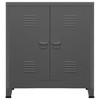 vidaXL File Cabinet Sideboard Storage Chest Cabinet for Home Office Steel - 3 of 4