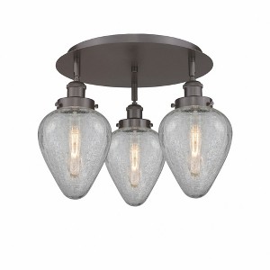Geneseo - 3 Light Flush Mount In Industrial Style-9.5 Inches Tall and 17.75 Inches Wide - 1 of 1