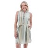 Aventura Clothing Women's Stripe Monterey Shirtdress - 4 of 4
