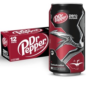 Dr Pepper Zero Sugar Soda - 12pk/12 fl oz Cans - 1 of 4
