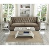 Roundhill Furniture Athens Contemporary 3-Piece Wood Shelf Coffee Table Set in Weathered Gray and Beige - 2 of 4