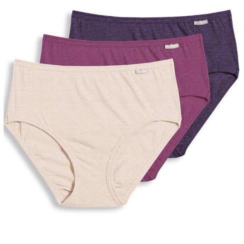Jockey Women's Plus Size Elance Hipster - 3 Pack 9  Oatmeal/boysenberry/perfect Purple : Target