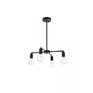 Elegant Lighting Cairo 4 lights black pendant - 1 of 4