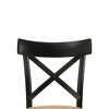 20" Hillary Dining Chair Brown Leather Aire, Walnut and Black Finish - Acme Furniture - 2 of 4