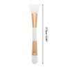 Unique Bargains Lightweight Double Head Facial Mask Brush Gold Tone 1 Pc - 4 of 4