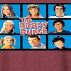 Women's - The Brady Bunch - Classic Hollywood Squares Lightweight French Terry Wide Neck Long Sleeve Shirt - 2 of 4