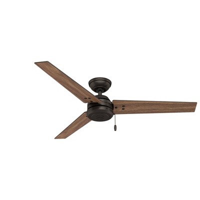 52" Premier Bronze Reversible Blade Ceiling Fan with Lighting