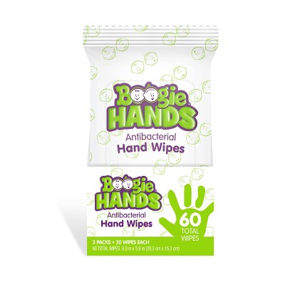 Boogie Wipes 3pk Hand Sanitizing Wipes - 60ct