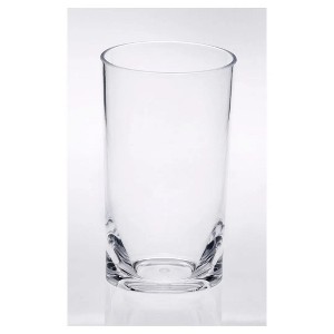 Oval Halo Acrylic Glasses Drinking Set of 4 Hi Ball (15oz), Plastic Drinking Glasses, BPA Free Cocktail Glasses, Drinkware Set, Plastic Water Tumblers - 1 of 2