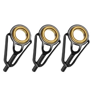 Unique Bargains Stainless Steel Ring Guide Fishing Rod Tip Repair Kits 3 Pcs - 1 of 4