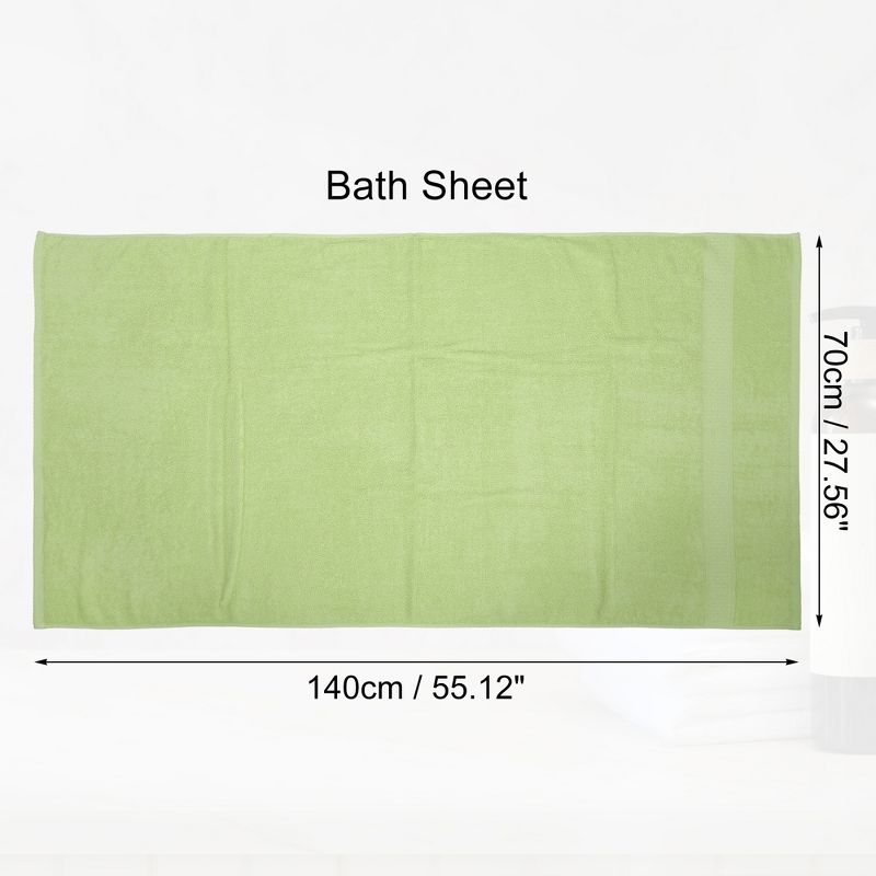 Unique Bargains Soft Absorbent Cotton Bath Towel for Bathroom kitchen Shower Towel 1 Pcs, 4 of 7