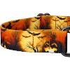 Country Brook Petz Midnight Fright Gunmetal Martingale Dog Collar (5/8 Inch, Small) - 4 of 4