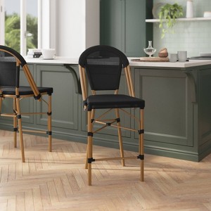 Taylor & Logan 2pk Noemi Stacking Bistro Style Counter Chairs - 1 of 4