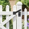 VEVOR Flip Gate Latch, Metal Heavy Duty Gate Latches, Flip Latch Hardware with Hardness, 360° Rotating Latches, Matte Powder Coating Finish, Black - 2 of 4