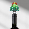Unique Bargains Two-Wire Christmas Tree Stopper Aluminum Alloy TPE Green Black Silver Tone 1 Pc - 2 of 3