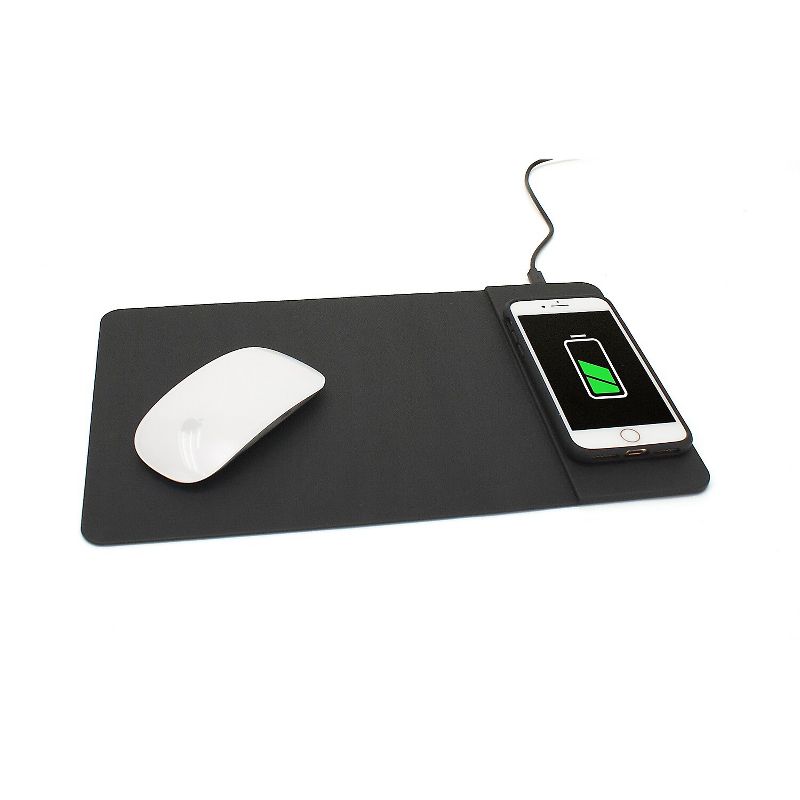 M-EDGE PowerPad 10-Watt Fast Charging Mouse Pad Black (CH-MP2-PU-B), 2 of 5