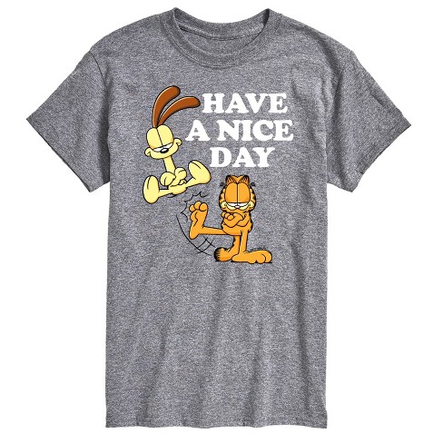 Men's - Garfield - Have A Nice Day Garfield and Odie Short Sleeve Graphic T-Shirt - image 1 of 4