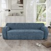 Minimalist Compression Sofa, Curved Design, 3-Seater Casual Sofa for Living Rooms, Bedrooms, and Apartments - 2 of 4