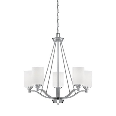 Millennium Lighting Durham 5 - Light Chandelier in  Satin Nickel