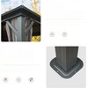 VisioGear Canopies and Gazebos, Gazebo with Double Roof Canopy, Gazebo Pavilion for Patio and Backyard, Gray, 144"*120"*113.88" - 3 of 4