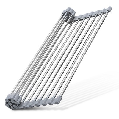 Stainless Steel Foldable Over-the-Sink Dish Rack