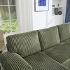 U-Shaped 4-Seater Velvet Sectional Sofa with Double Chaise - 3 of 4