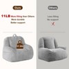 Giant Bean Bag Chair, Faux Fur Stuffed Bean Bag Couch with Filler - 3 of 4