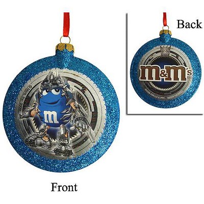 Kurt S. Adler 3.5" M&M Transformers Megatron Glitter Disc Christmas Ornament