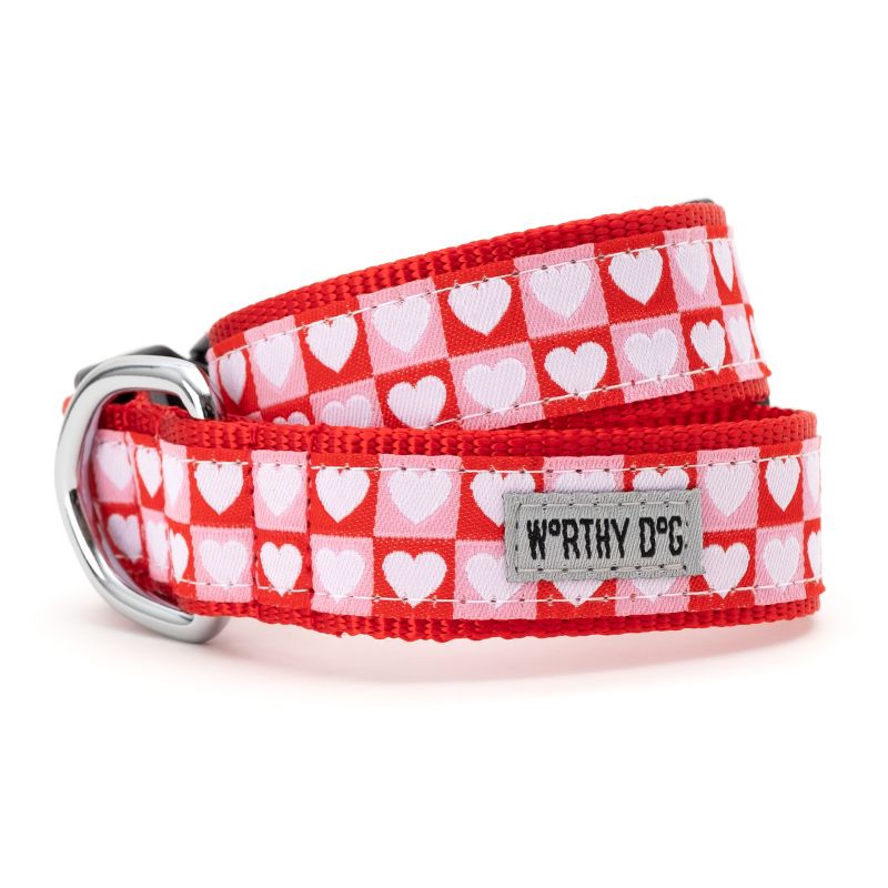The Worthy Dog Colorblock Hearts Dog Collar, 1 of 4