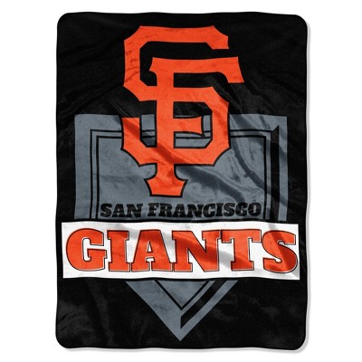  MLB San Francisco Giants Home Plate Raschel Throw Blanket 