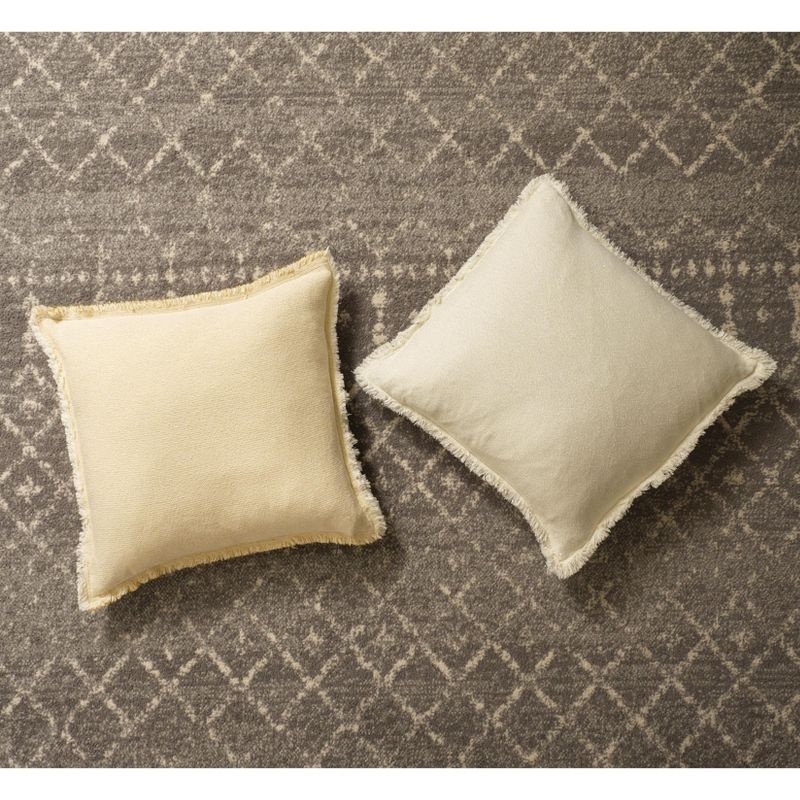 KAF Home Lurex Garment Washed Flange Decorative Pillow, 20" x 20", 4 of 5