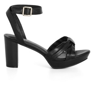 Women's Plus Size WIDE FIT Leah Platform - black | CITY CHIC - 1 of 4