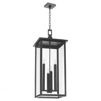 Quorum Lighting Westerly 4 - Light Pendant in  Textured Black