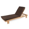 Christopher Knight Home Tobias Patio Adjustable Acacia Wood Chaise Lounge with Water-Resisiant Cushion - 4 of 4