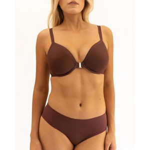 Wherewithal Women's AnyWhere Front Closure Convertible Bra Brown - 1 of 4