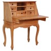 Secretary Desk Natural Solid mahogany wood Compact Secretary Desk - 2 of 4