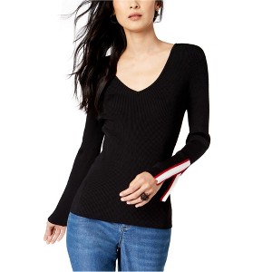 I.N.C International Concepts Womens Split-Sleeve Pullover Sweater, Black, X-Large - 1 of 1