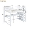 NicBex Full/Twin Loft Bed with Shelves and Under-bed Desk for Kids Teens Adults - 3 of 4